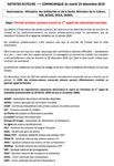 Communiqué des organisations professionnelles